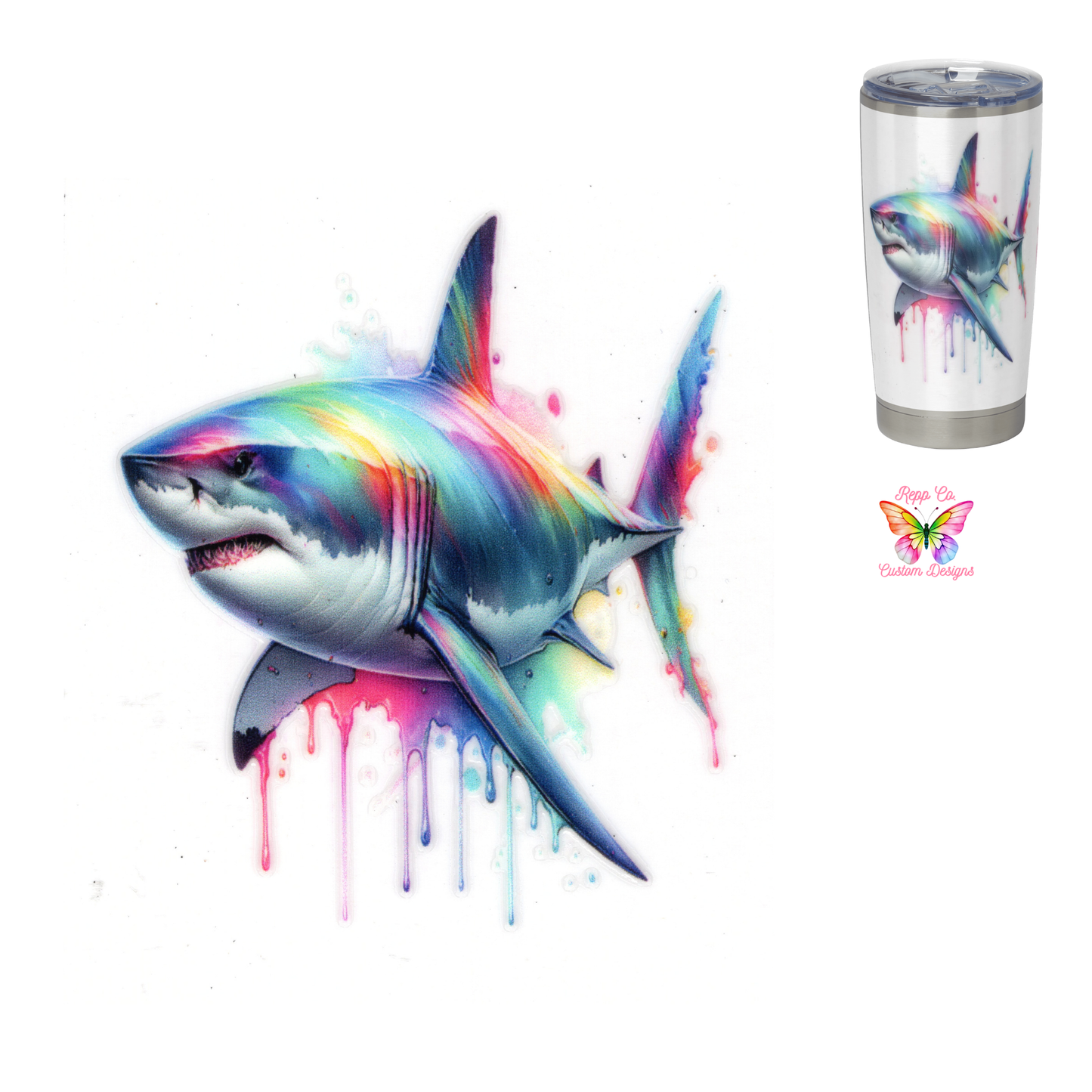 Paint Splat Shark