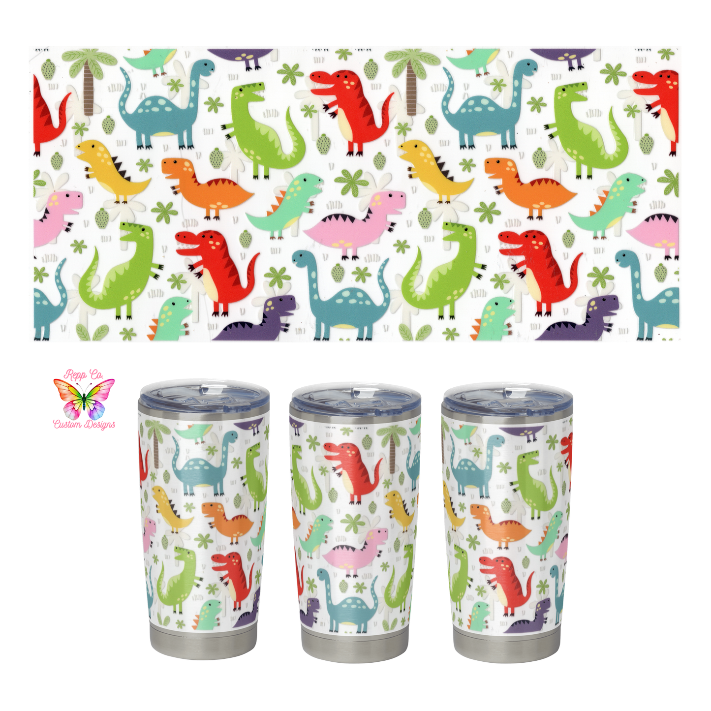 Colorful Dinos 2 Full Wrap