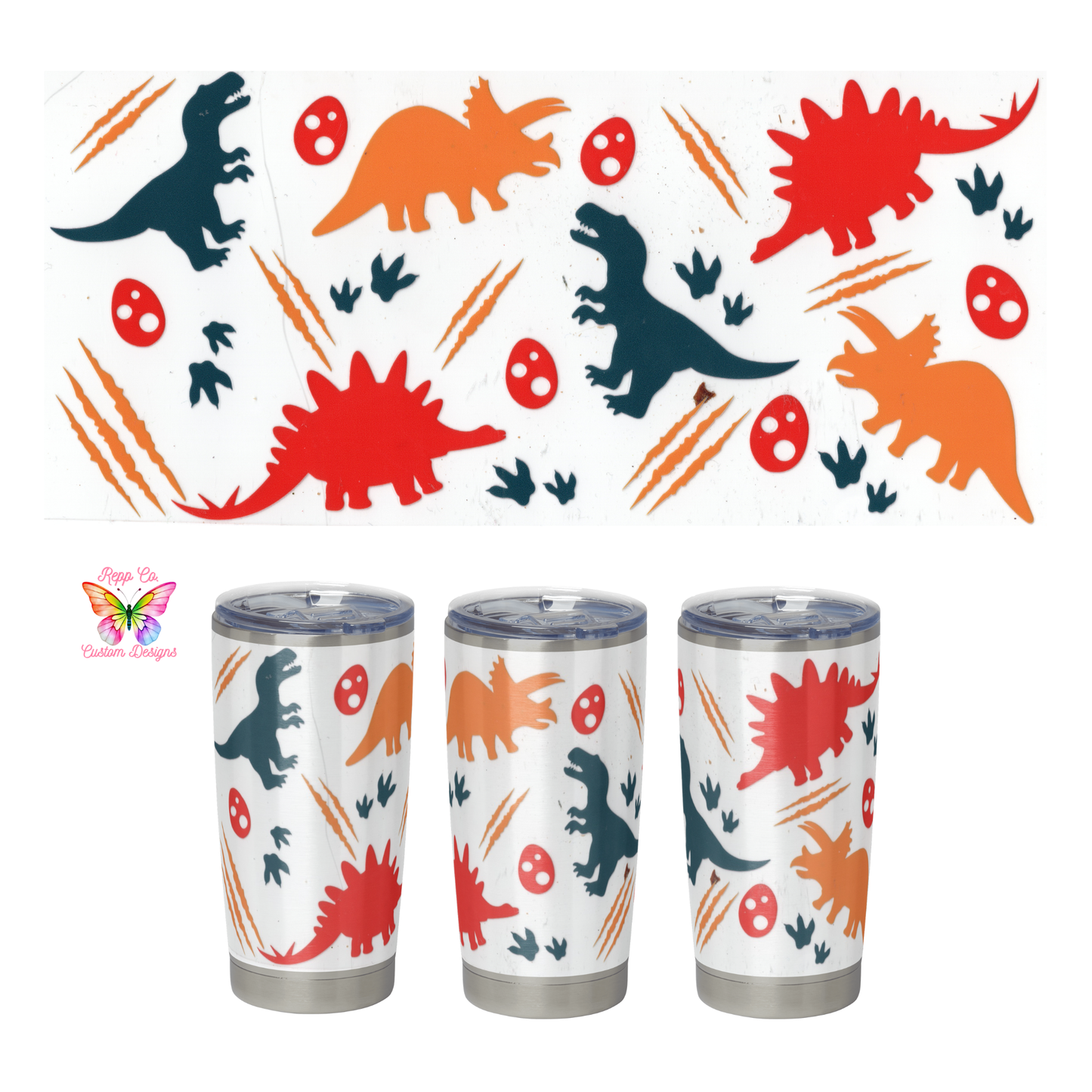 Dinosaur Scratches Full Wrap