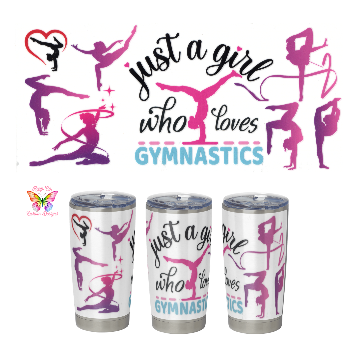 Just A Girl Gymnastics Full Wrap