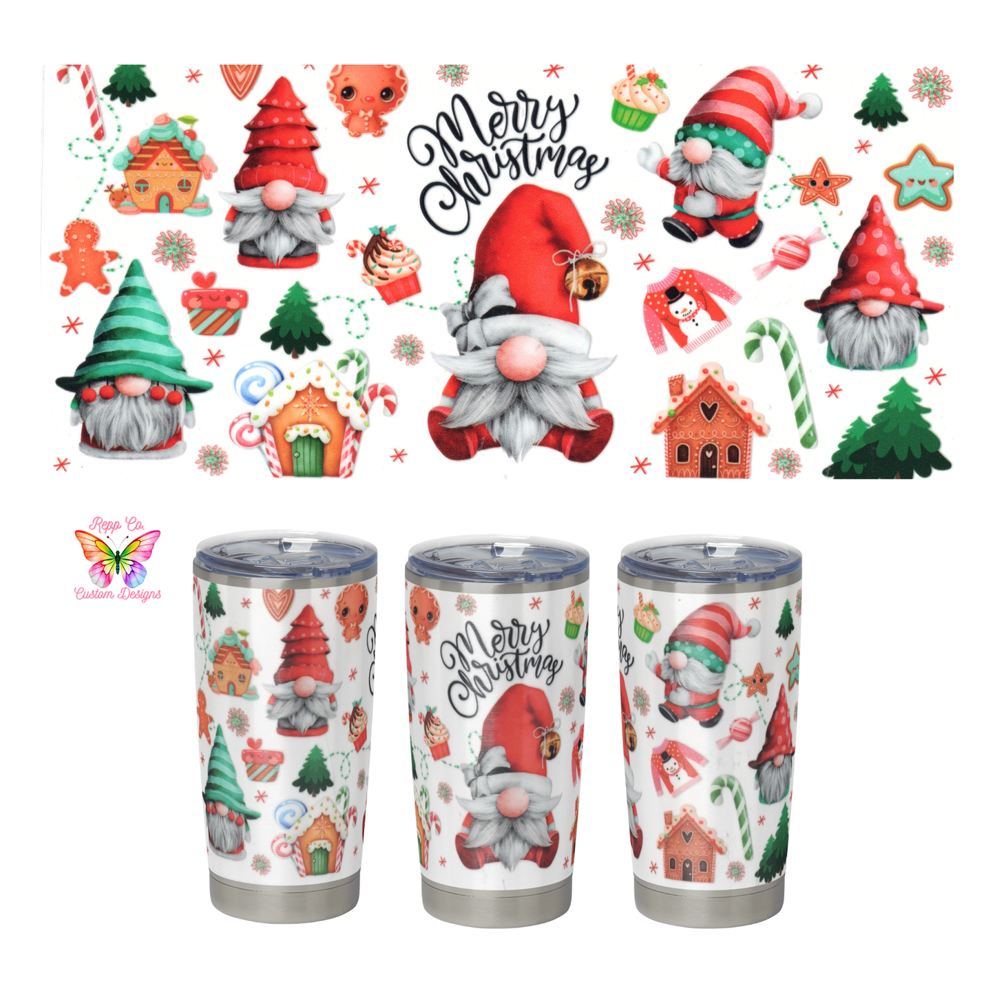 Christmas Gnomes Full Wrap