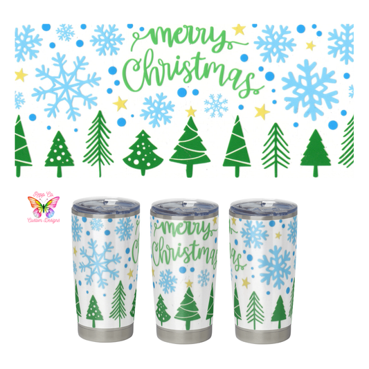 Snowflakes and Trees Full Wrap