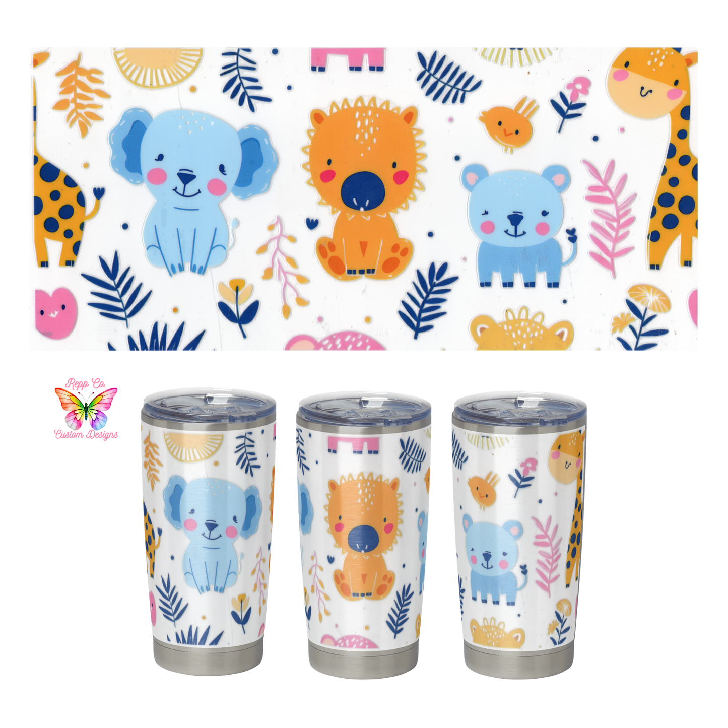 Kids Safari Animals Full Wrap