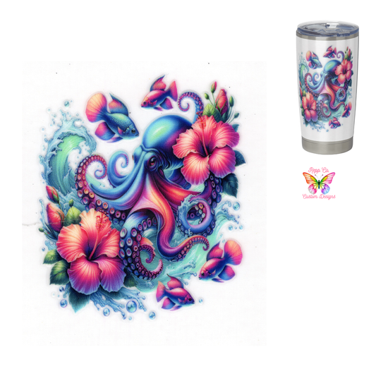 Octopus with Flowers