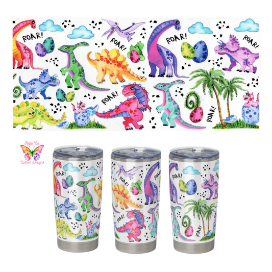Colorful Dinos 3 Full Wrap