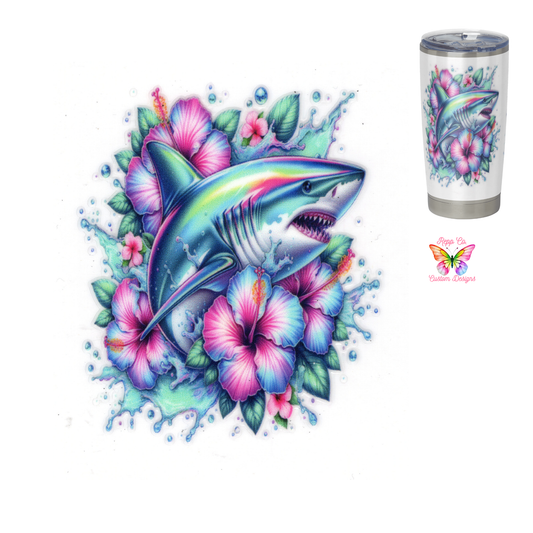 Shark With Flowers