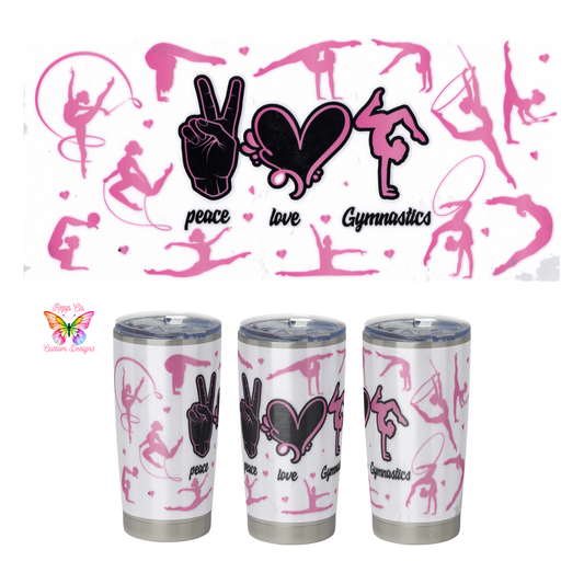 Peace Love Gymnastics Full Wrap