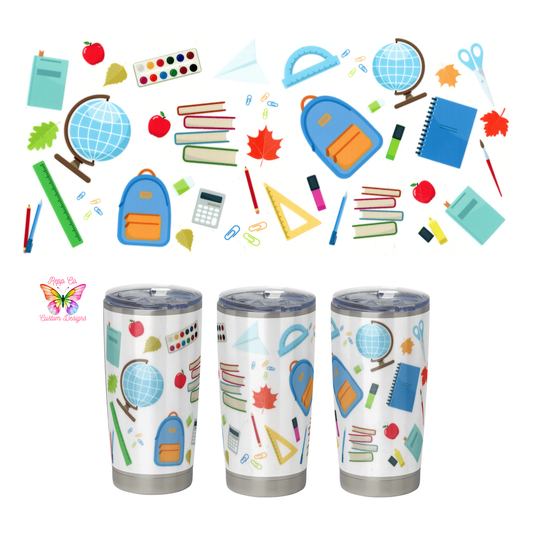 School Supplies Full Wrap