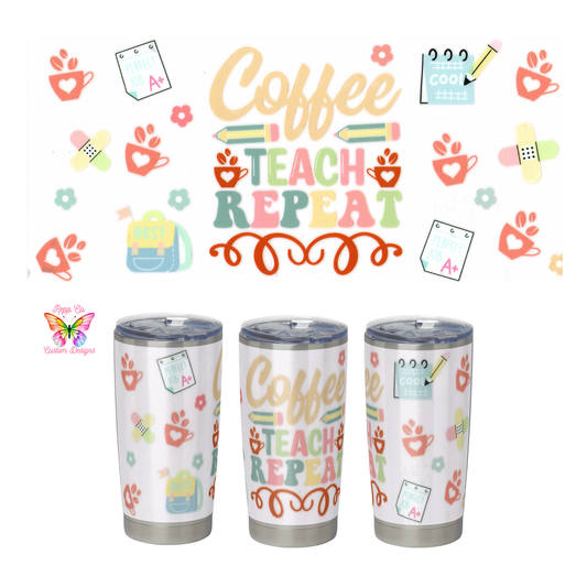 Coffee Teach Repeat Full Wrap