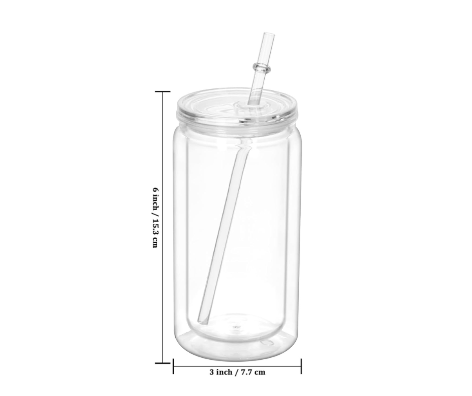 16 oz Acrylic Snow Globe Tumbler – Custom Glitter Cup