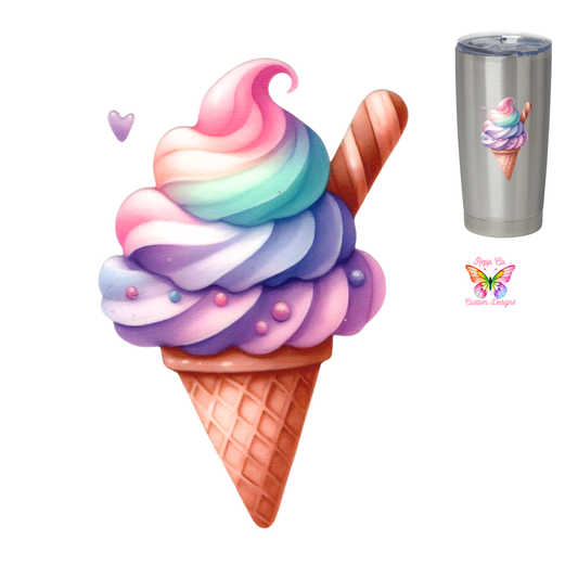 Rainbow Ice Cream Cone