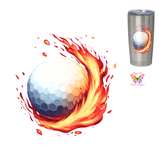 Left Golf Ball Orange