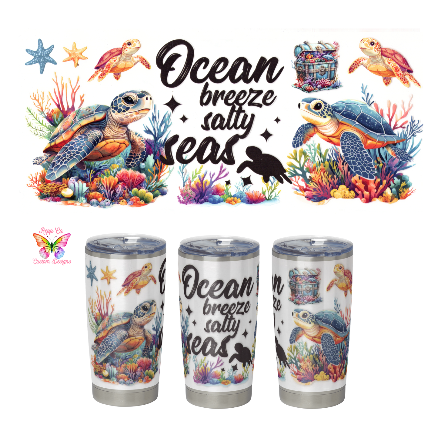 Turtles Ocean Breeze - Full Wrap