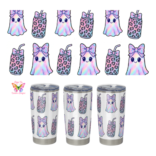 Ghosts and Boba Full Wrap