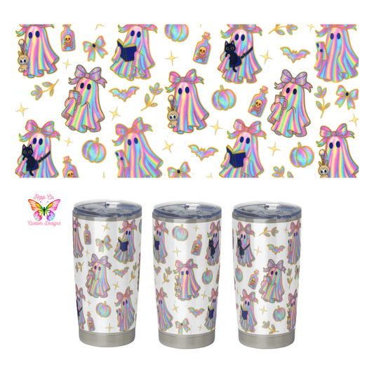 Neon Fall Ghosts Full Wrap