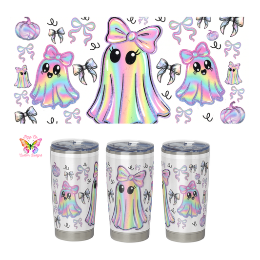 Neon Ghosts and Bows Full Wrap