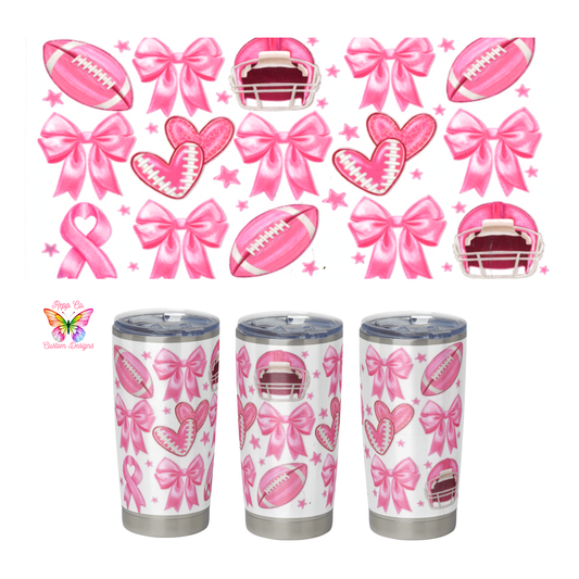 Pink Football Full Wrap