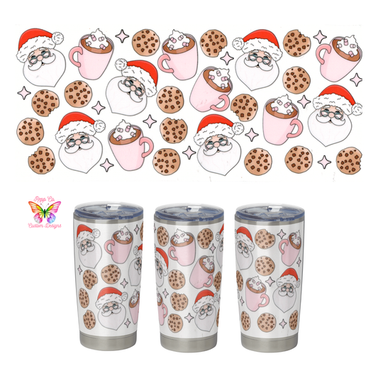 Santa With Cookies and Cocoa Full Wrap