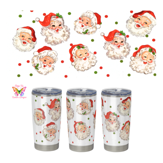 Santa Faces Full Wrap